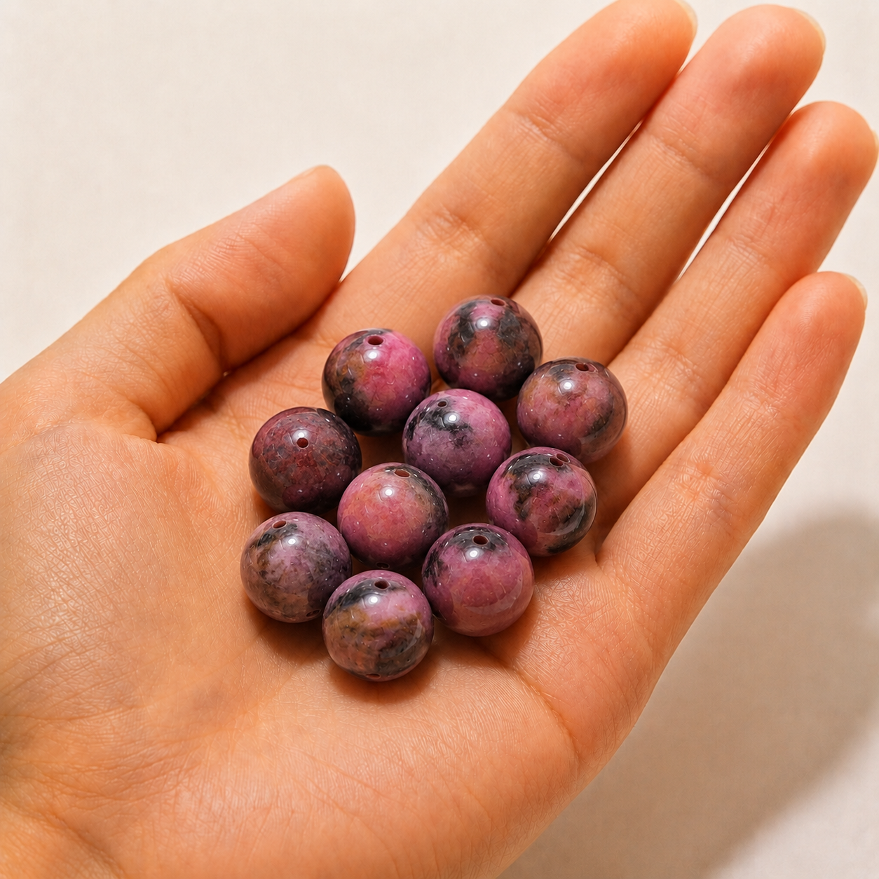 $0.99-10PCS Round Smooth Beads 8mm