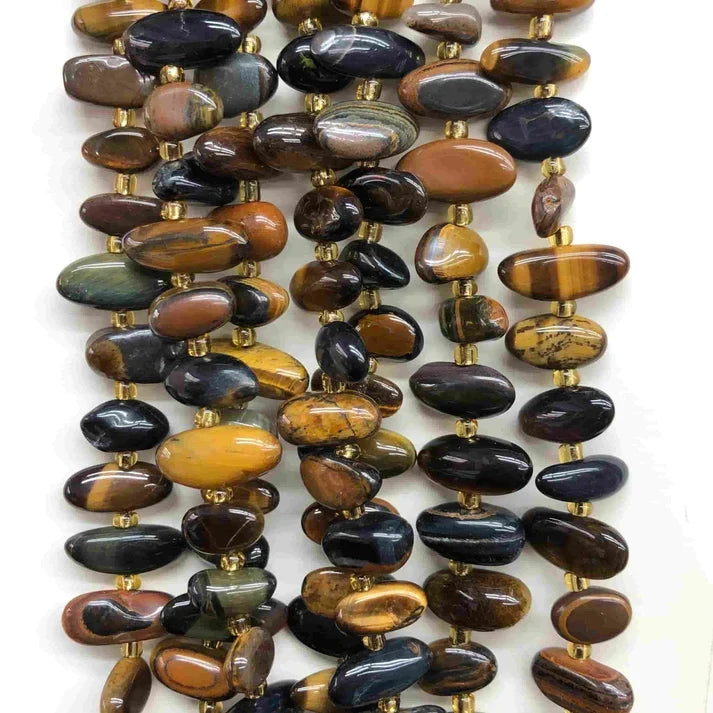 Freeform Chip Tigers Eye Beads