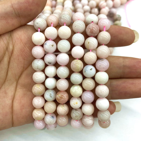 Natural Peruvian Pink Opal Beads