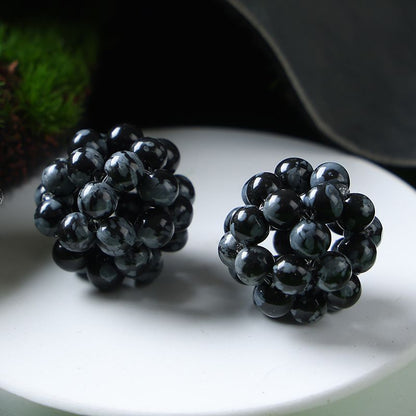 Handmade Crystal Stone Beads Ball Shape 1PCS