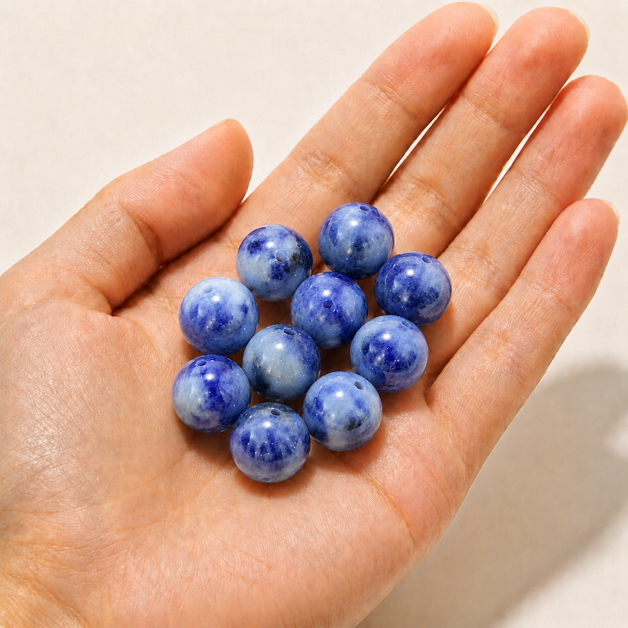 $0.99-10PCS Round Smooth Beads 8mm