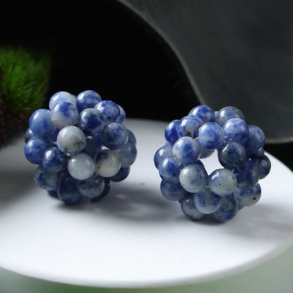 Handmade Crystal Stone Beads Ball Shape 1PCS