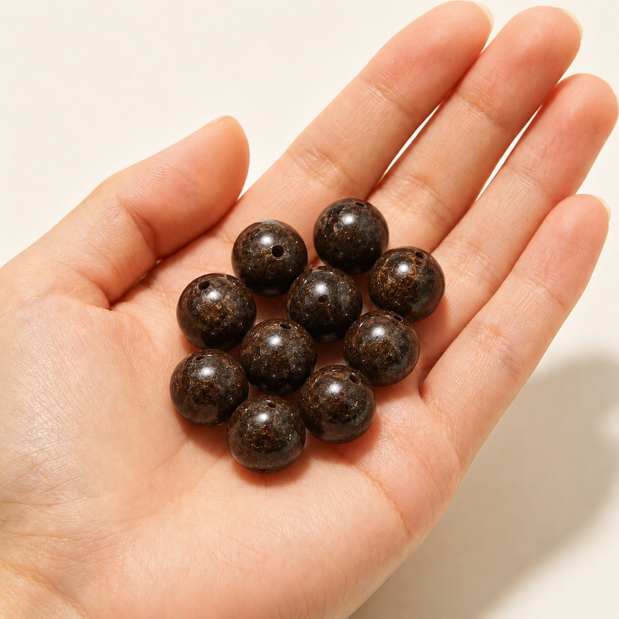 $0.99-10PCS Round Smooth Beads 8mm