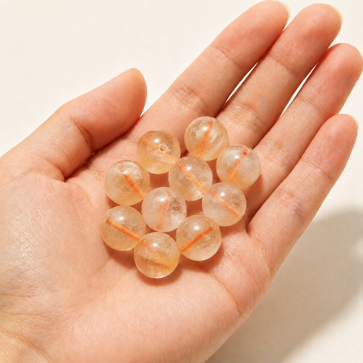 $0.99-10PCS Round Smooth Beads 8mm