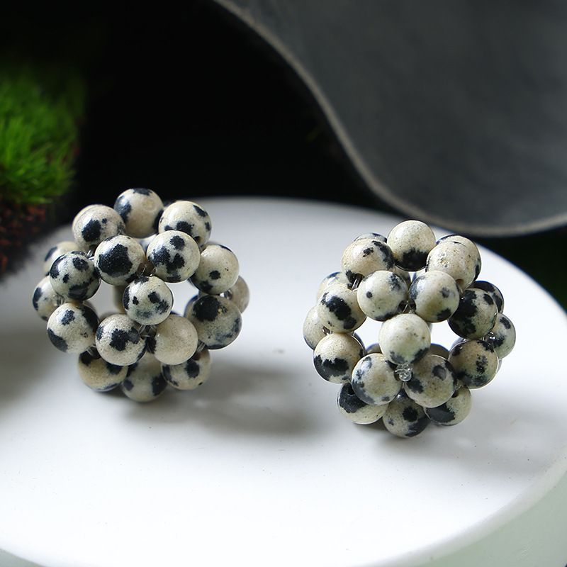 Handmade Crystal Stone Beads Ball Shape 1PCS