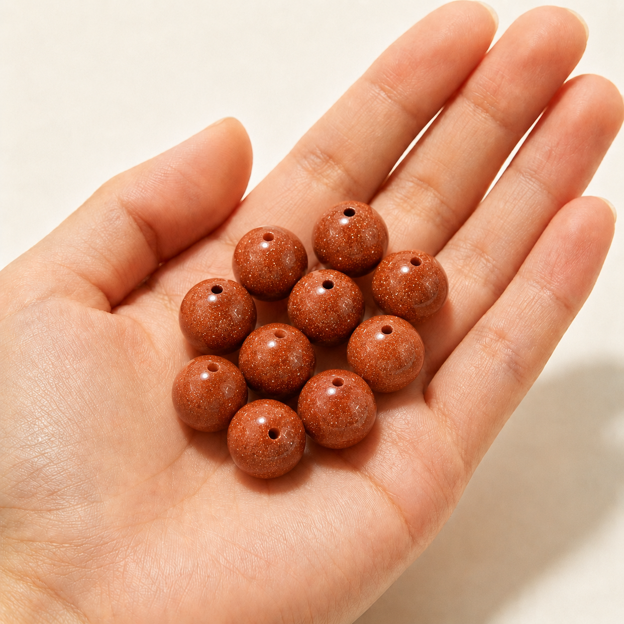 $0.99-10PCS Round Smooth Beads 8mm