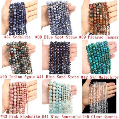 Wholesale Gemstone Beads 4mm 6mm 8mm 10mm 12mm-Loose Bead -Free Shipping （I）