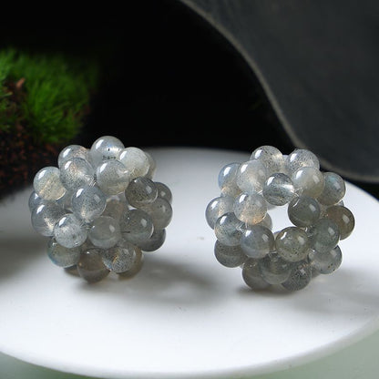 Handmade Crystal Stone Beads Ball Shape 1PCS