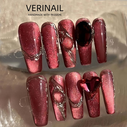 #1 Handmade Press On Nails Gothic nails/Smudged nails/Custom nails