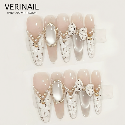 #1 Handmade Press On Nails Gothic nails/Smudged nails/Custom nails