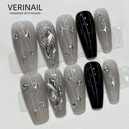 #1 Handmade Press On Nails Gothic nails/Smudged nails/Custom nails