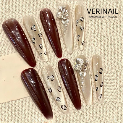 #1 Handmade Press On Nails Gothic nails/Smudged nails/Custom nails