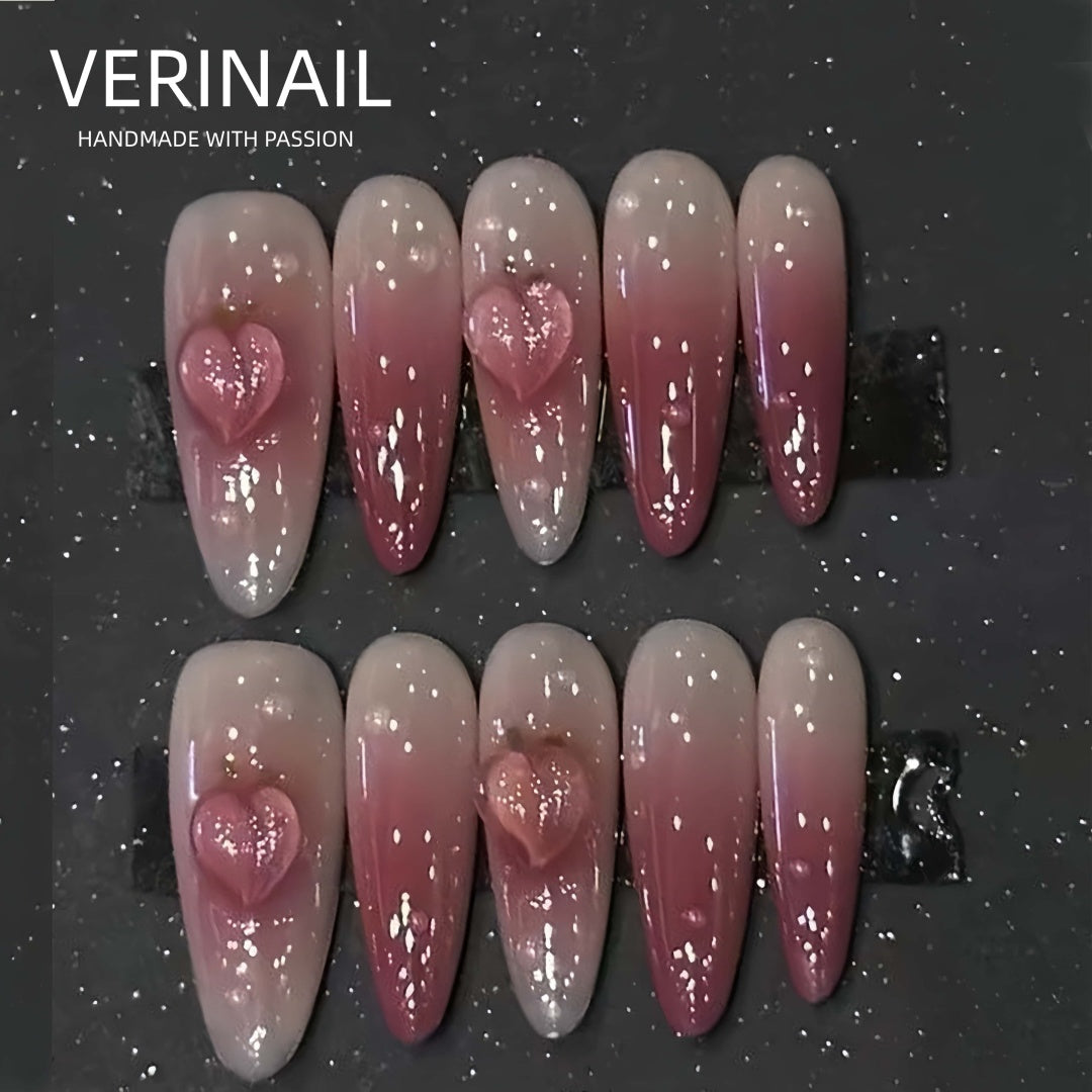 #1 Handmade Press On Nails Gothic nails/Smudged nails/Custom nails
