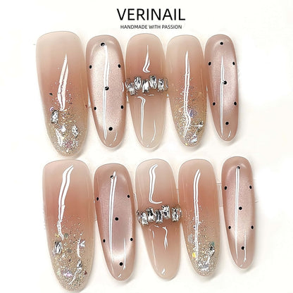 #1 Handmade Press On Nails Gothic nails/Smudged nails/Custom nails