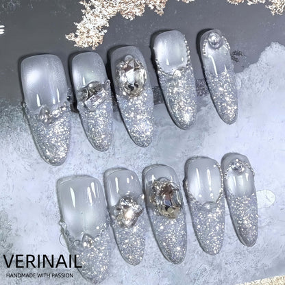 #1 Handmade Press On Nails Gothic nails/Smudged nails/Custom nails