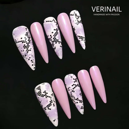 #1 Handmade Press On Nails Gothic nails/Smudged nails/Custom nails