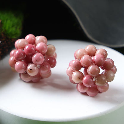 Handmade Crystal Stone Beads Ball Shape 1PCS