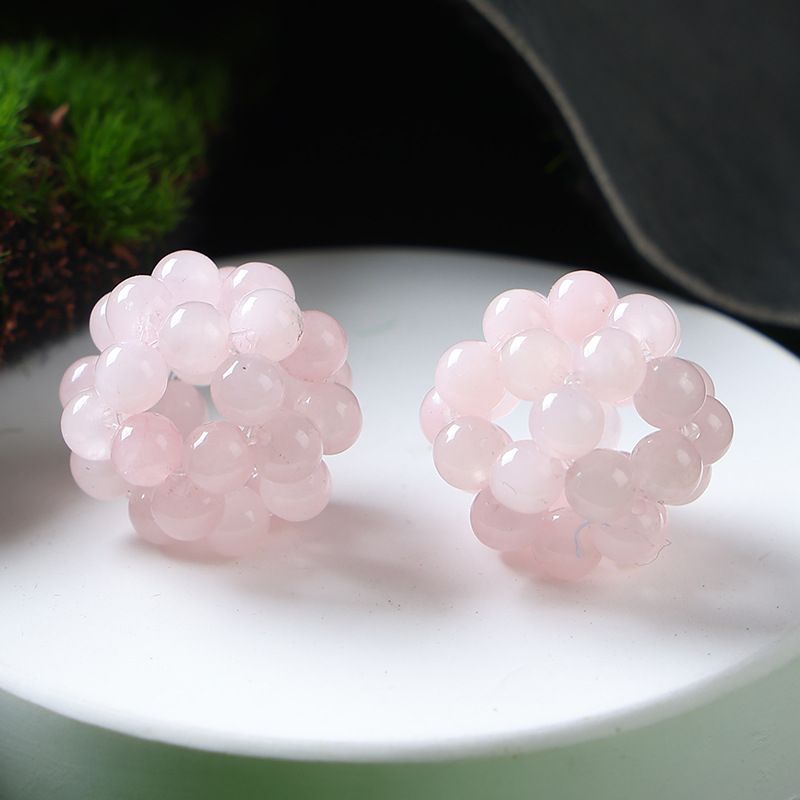 Handmade Crystal Stone Beads Ball Shape 1PCS