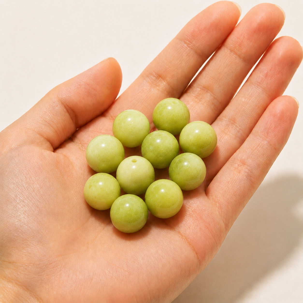 $0.99-10PCS Round Smooth Beads 8mm