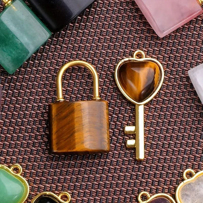 Healing Crystal Lover Keychains Set
