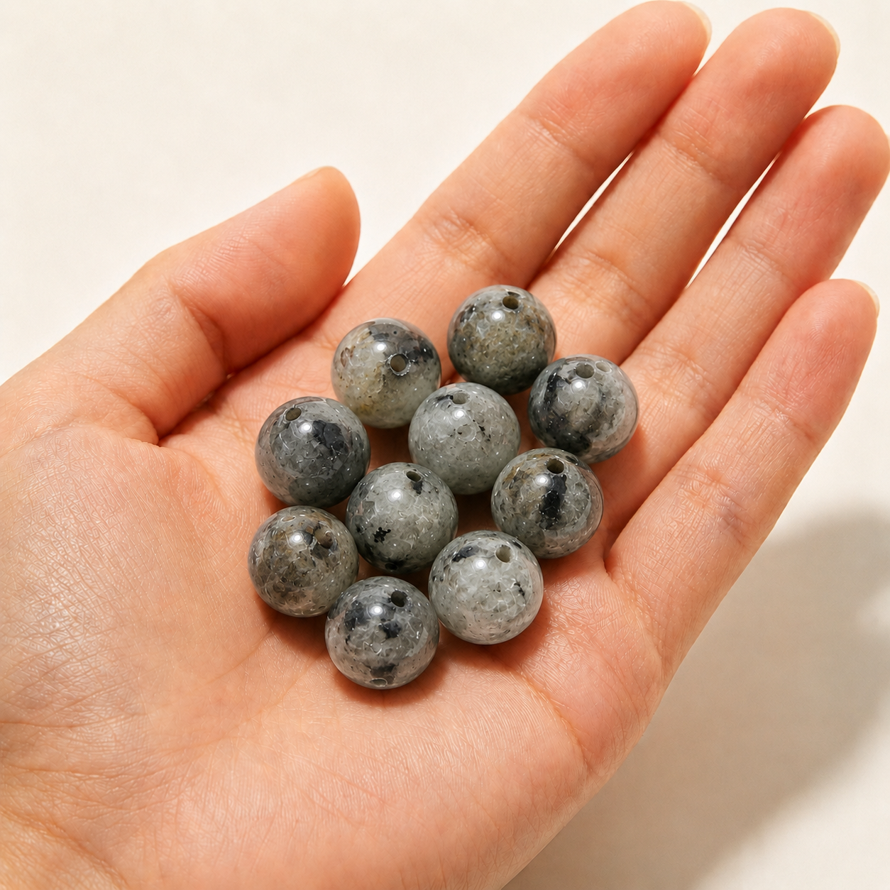 $0.99-10PCS Round Smooth Beads 8mm