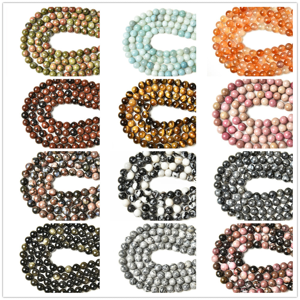 GMS bracelets 8mm Long string beads