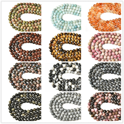 GMS bracelets 8mm Long string beads