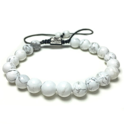 Howlite Natural Gemstone Balance Energy Handmade Bracelet