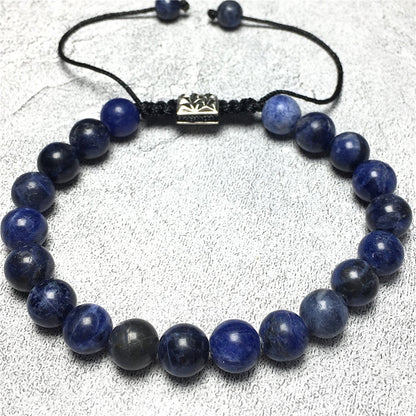 Sodalite Natural Gemstone Balance Energy Handmade Bracelet