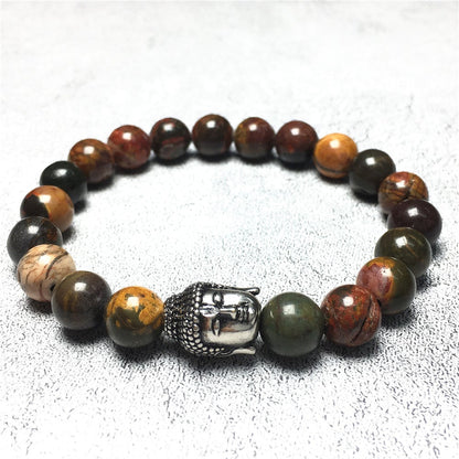 Picasso Beaded Bracelets for Men Women Power Gemstone Unisex Adjustable Bracelets