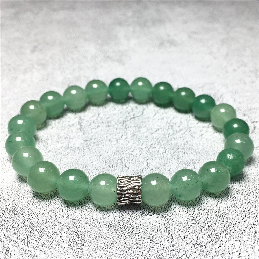Green Adventurine Gemstone Beaded Adjustable Handmade Bracelet