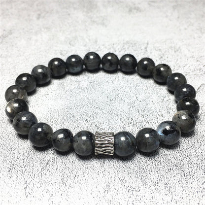Labradorite Gemstone Beaded Adjustable Handmade Bracelet