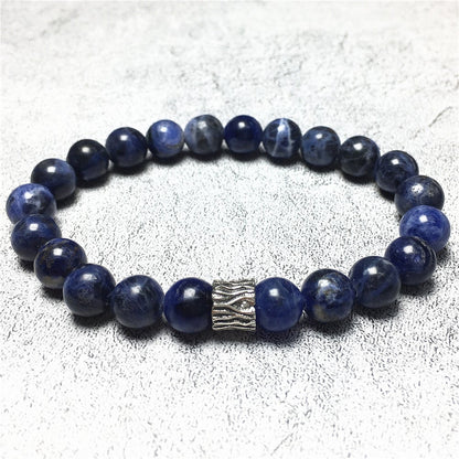 Sodalite Gemstone Beaded Adjustable Handmade Bracelet