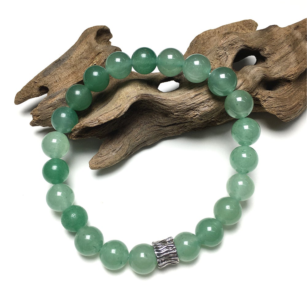 Green Adventurine Gemstone Beaded Adjustable Handmade Bracelet