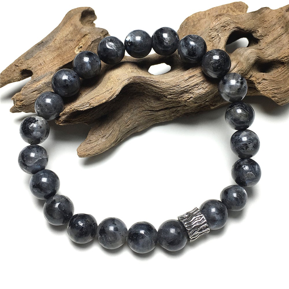Labradorite Gemstone Beaded Adjustable Handmade Bracelet