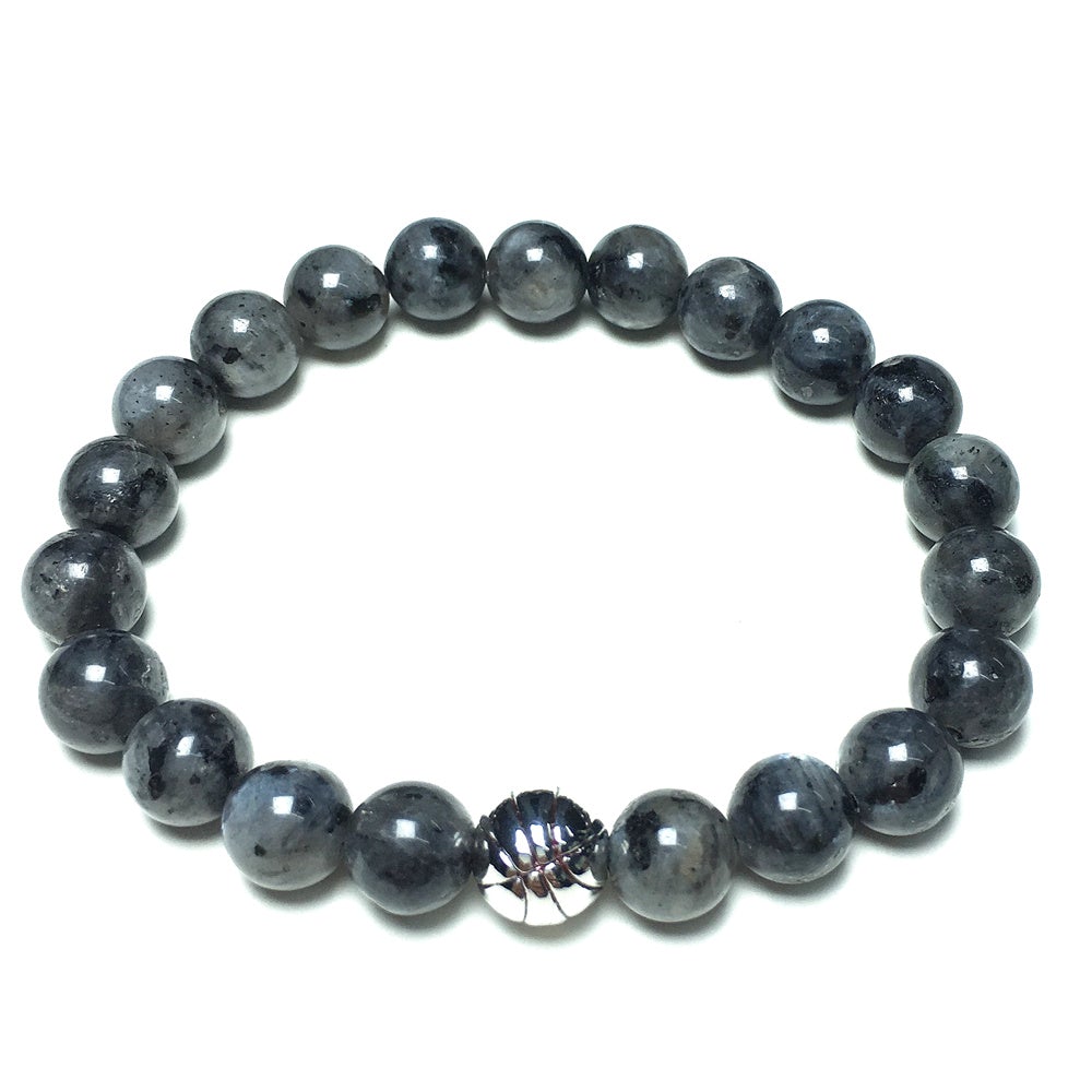 Labradorite Gemstones Handmade Basketball Charms Beads Bracelet