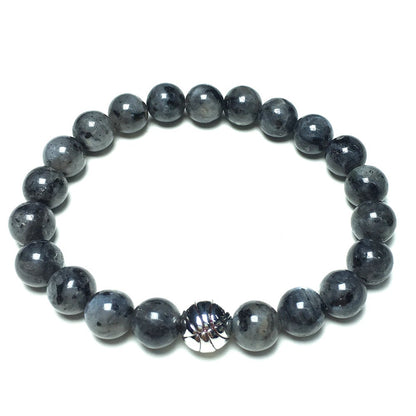 Labradorite Gemstones Handmade Basketball Charms Beads Bracelet