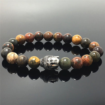 Picasso Beaded Bracelets for Men Women Power Gemstone Unisex Adjustable Bracelets