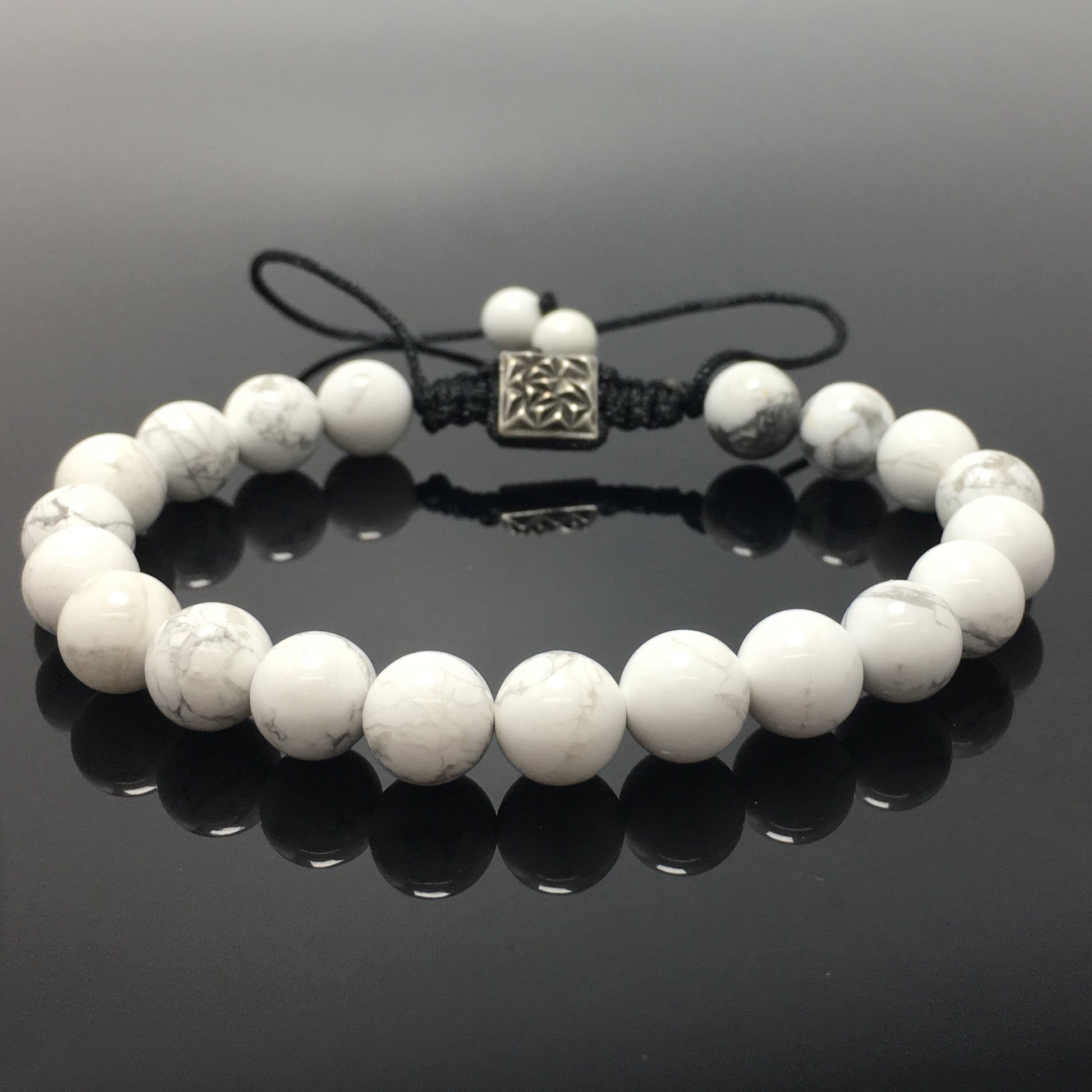 Howlite Natural Gemstone Balance Energy Handmade Bracelet