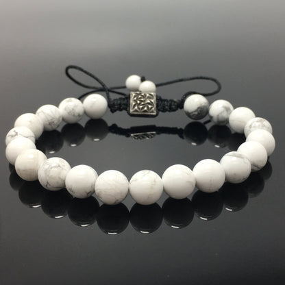 Howlite Natural Gemstone Balance Energy Handmade Bracelet