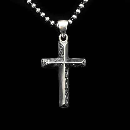 Double Side Antique Cross 925 Silver Pendant