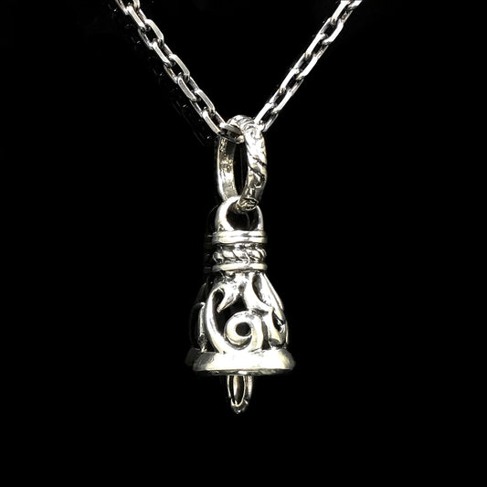 Bell Pendant Retro 925 Sterling Silver