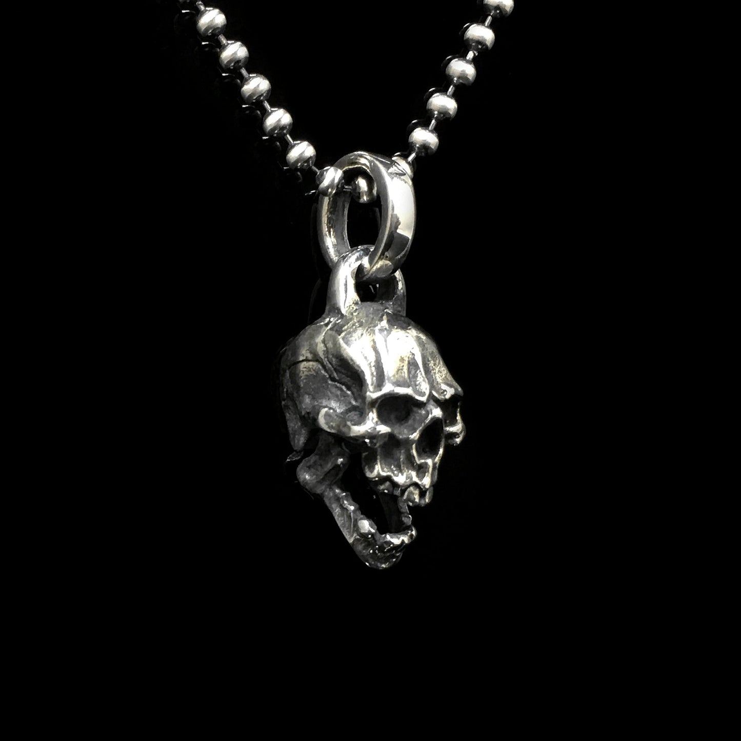 Skull Pendant Retro Sterling Silver