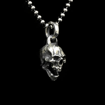 Skull Pendant Retro Sterling Silver