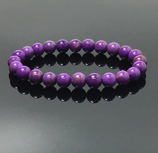 Phosphosiderite Gemstone Crystal Healing Stretch Beads Bracelet