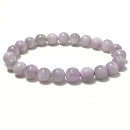 Kunzite Gemstone Crystal Healing Stretch Beads Bracelet