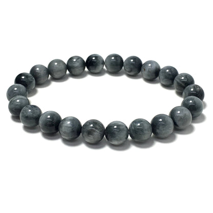 Eagle Eyes Natural Gemstone Crystal Healing Stretch Beads Bracelet
