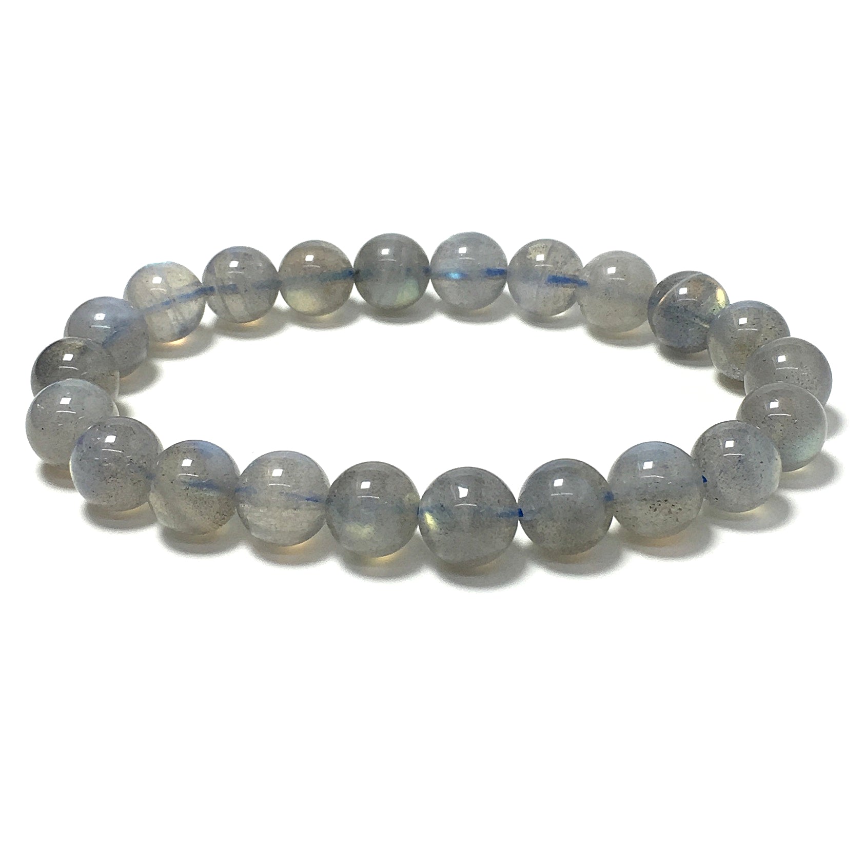 Labradorite Natural Gemstone Crystal Healing Stretch Beads Bracelet