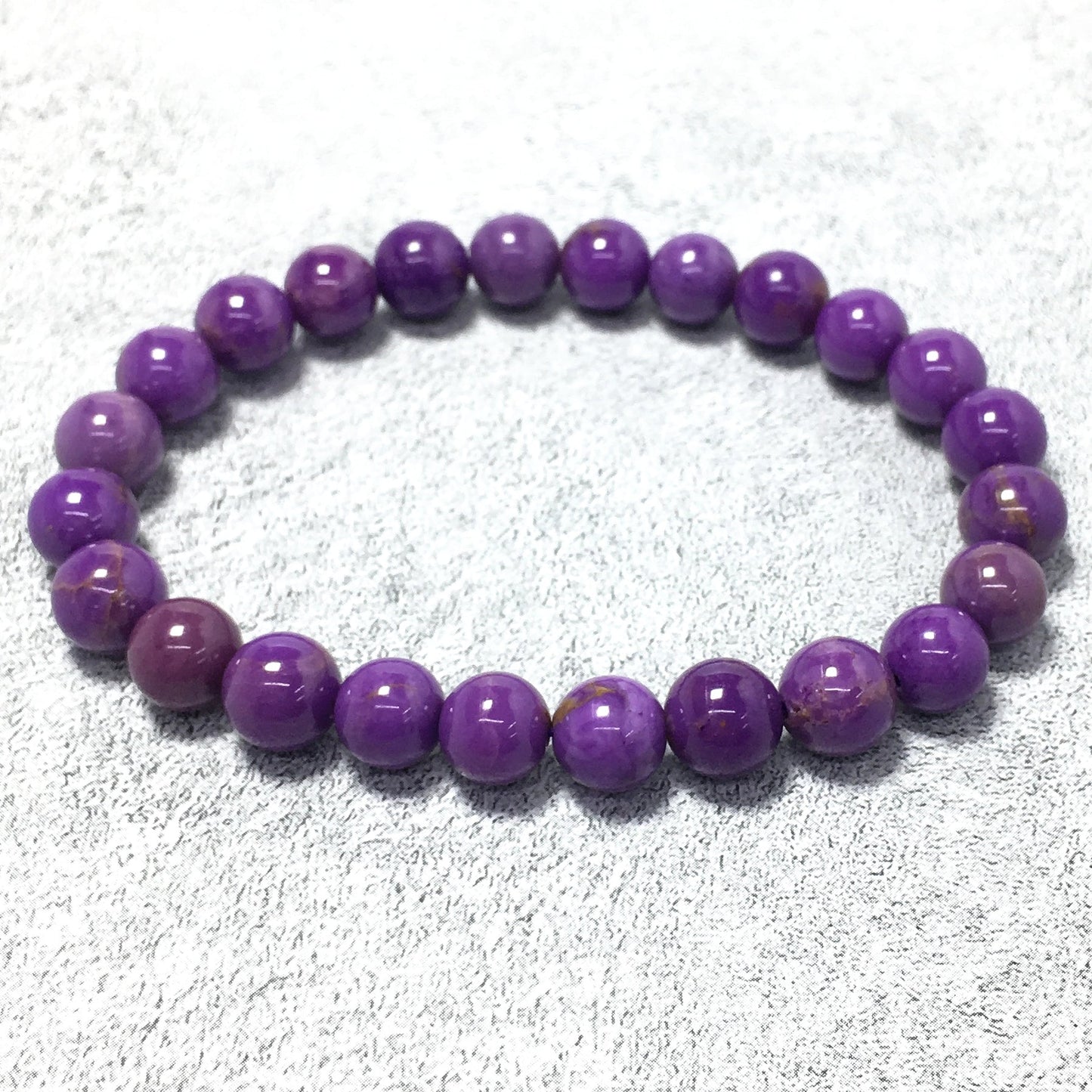 Phosphosiderite Gemstone Crystal Healing Stretch Beads Bracelet