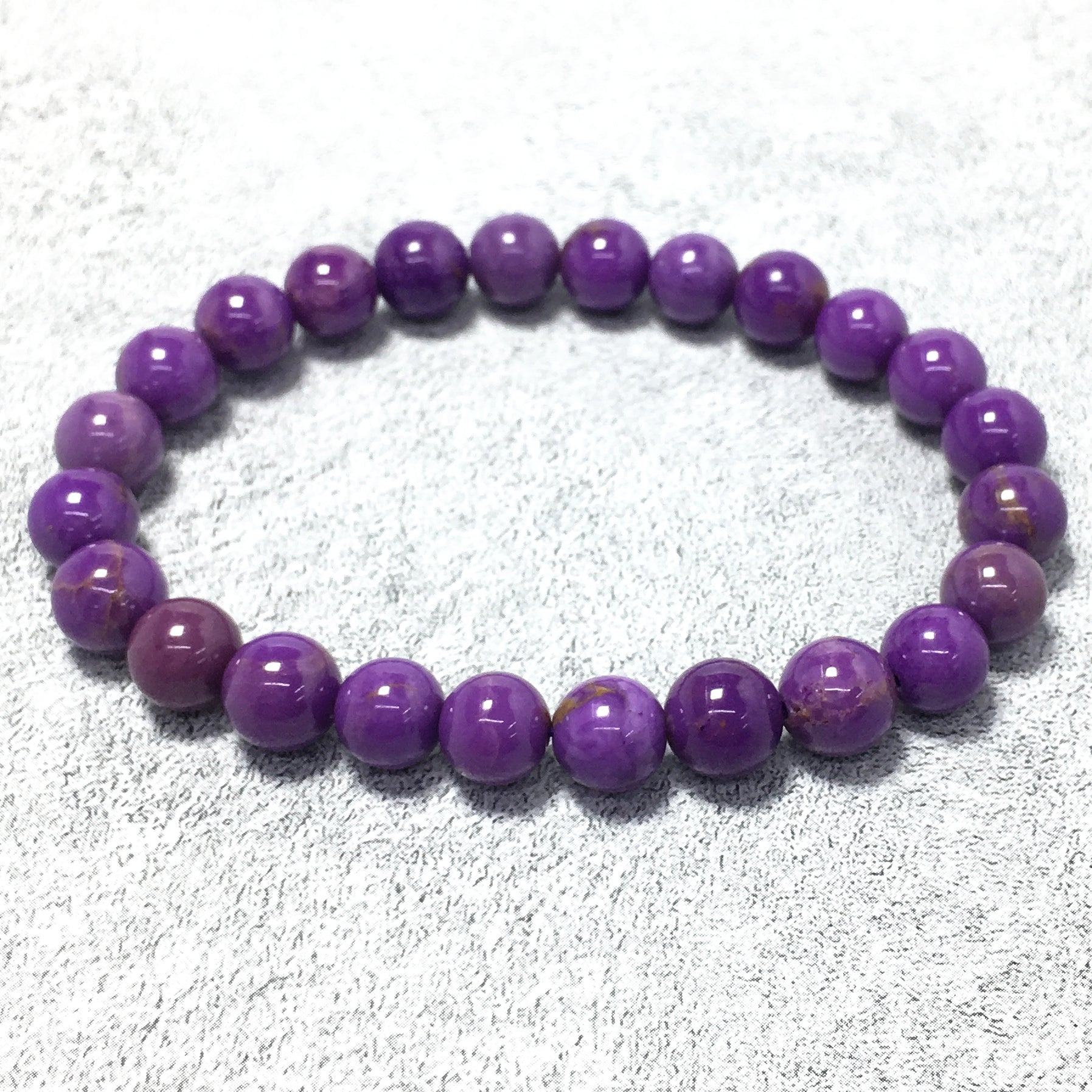 Phosphosiderite Gemstone Crystal Healing Stretch Beads Bracelet